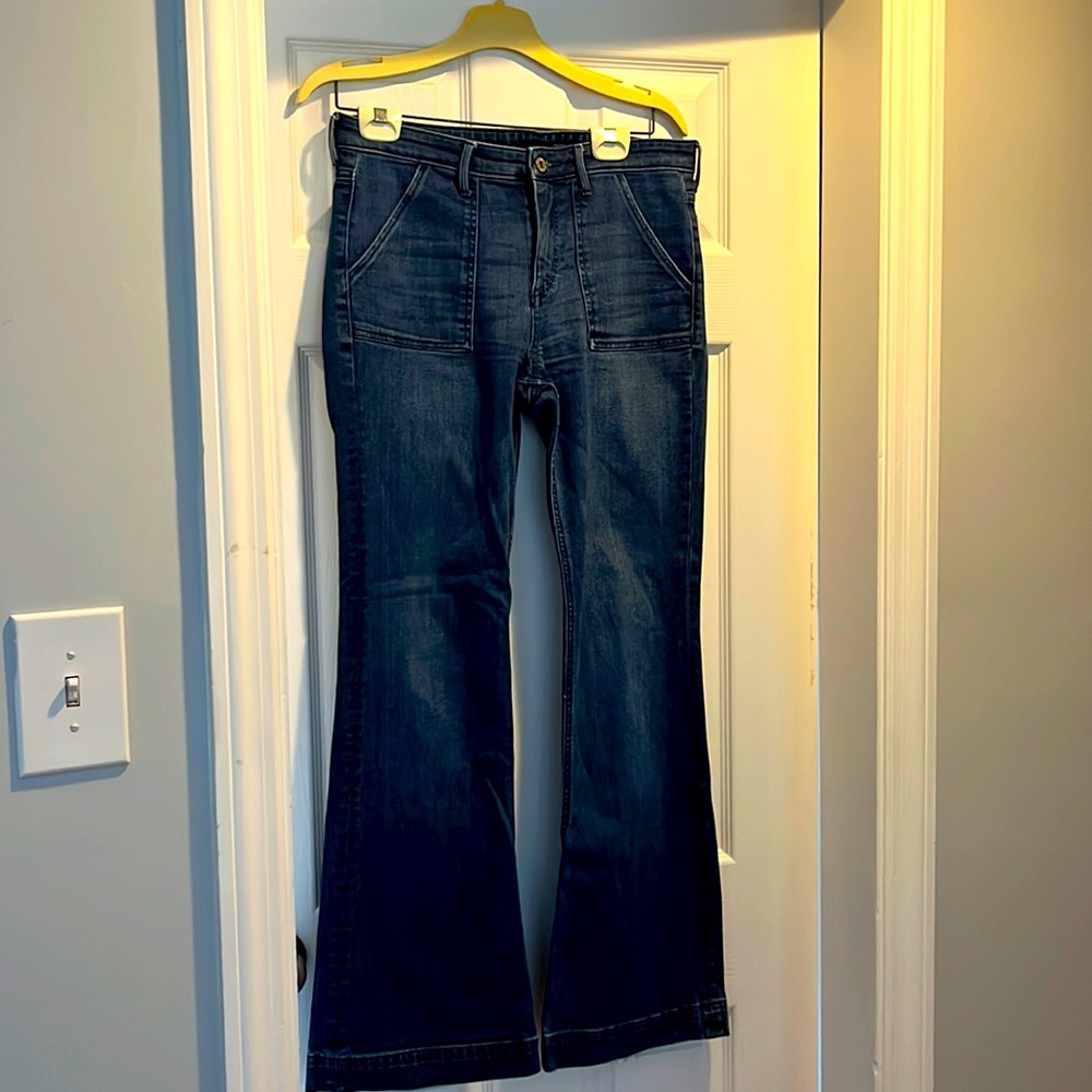Flared Blue Jeans